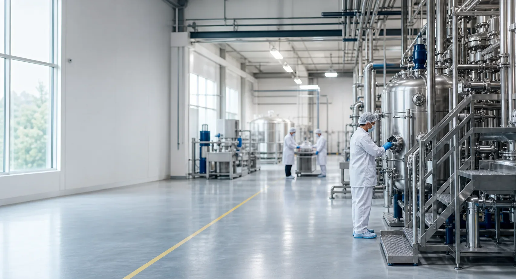 Advanced clean manufacturing line for solar industry chemistry