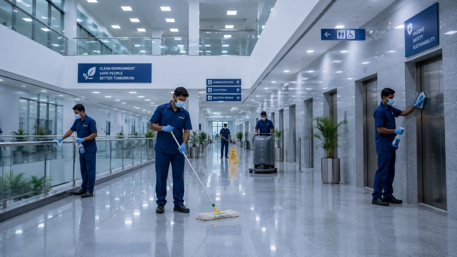 Professional institutional hygiene environment