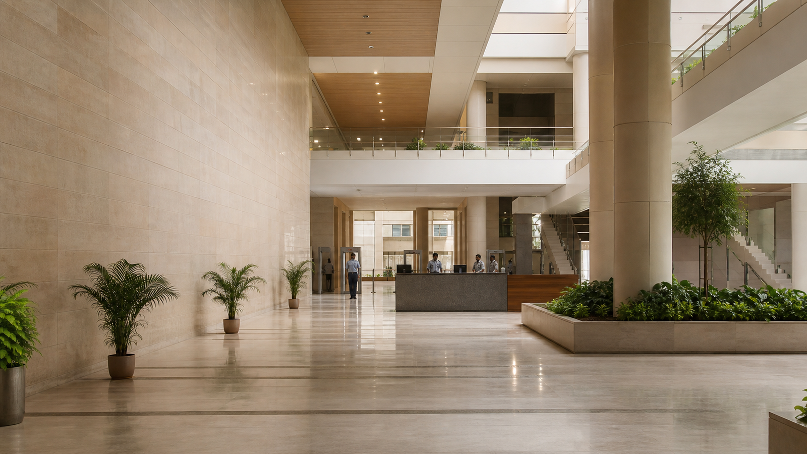 Modern government institution public-service lobby