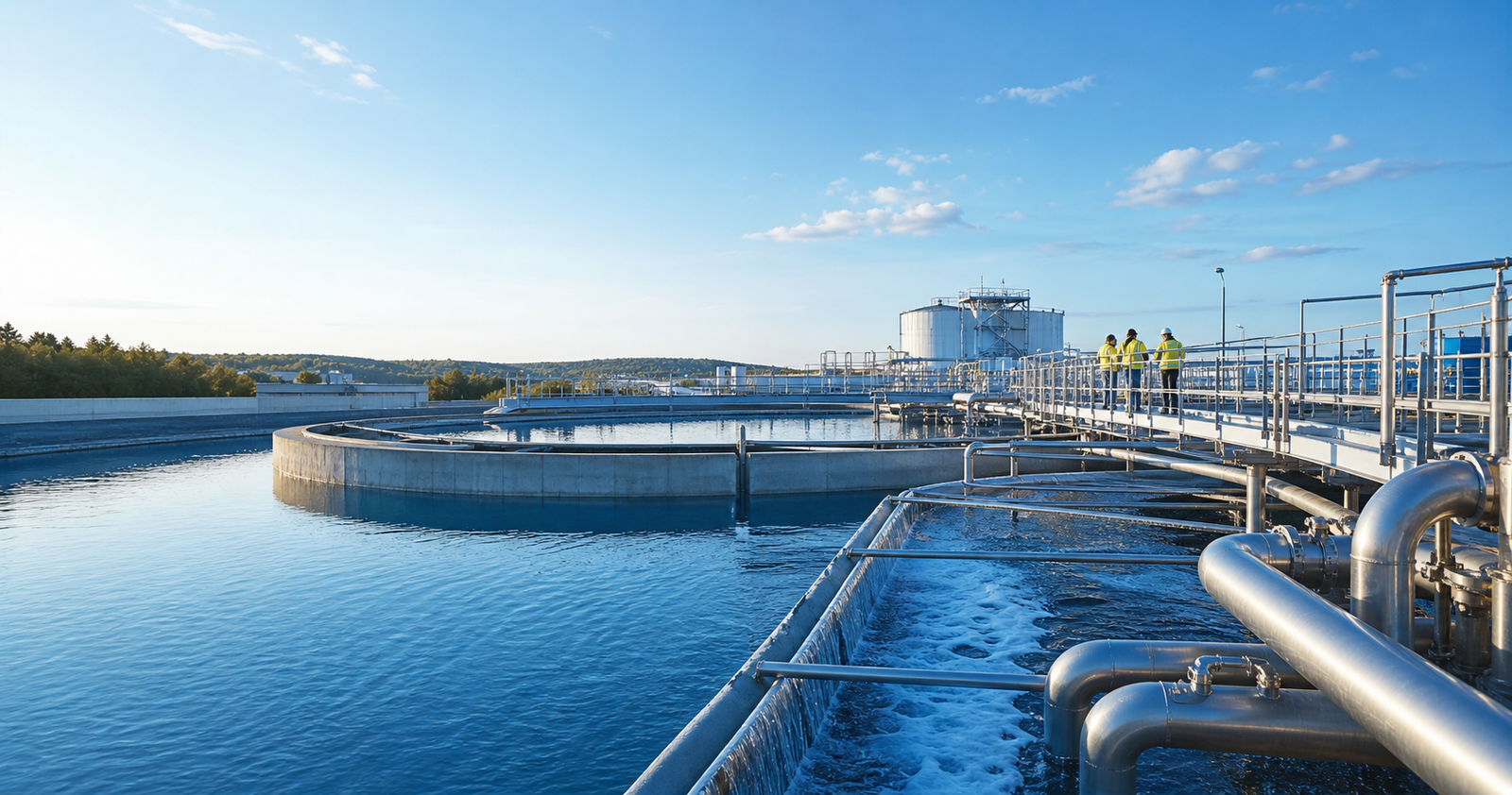 Industrial water treatment plant