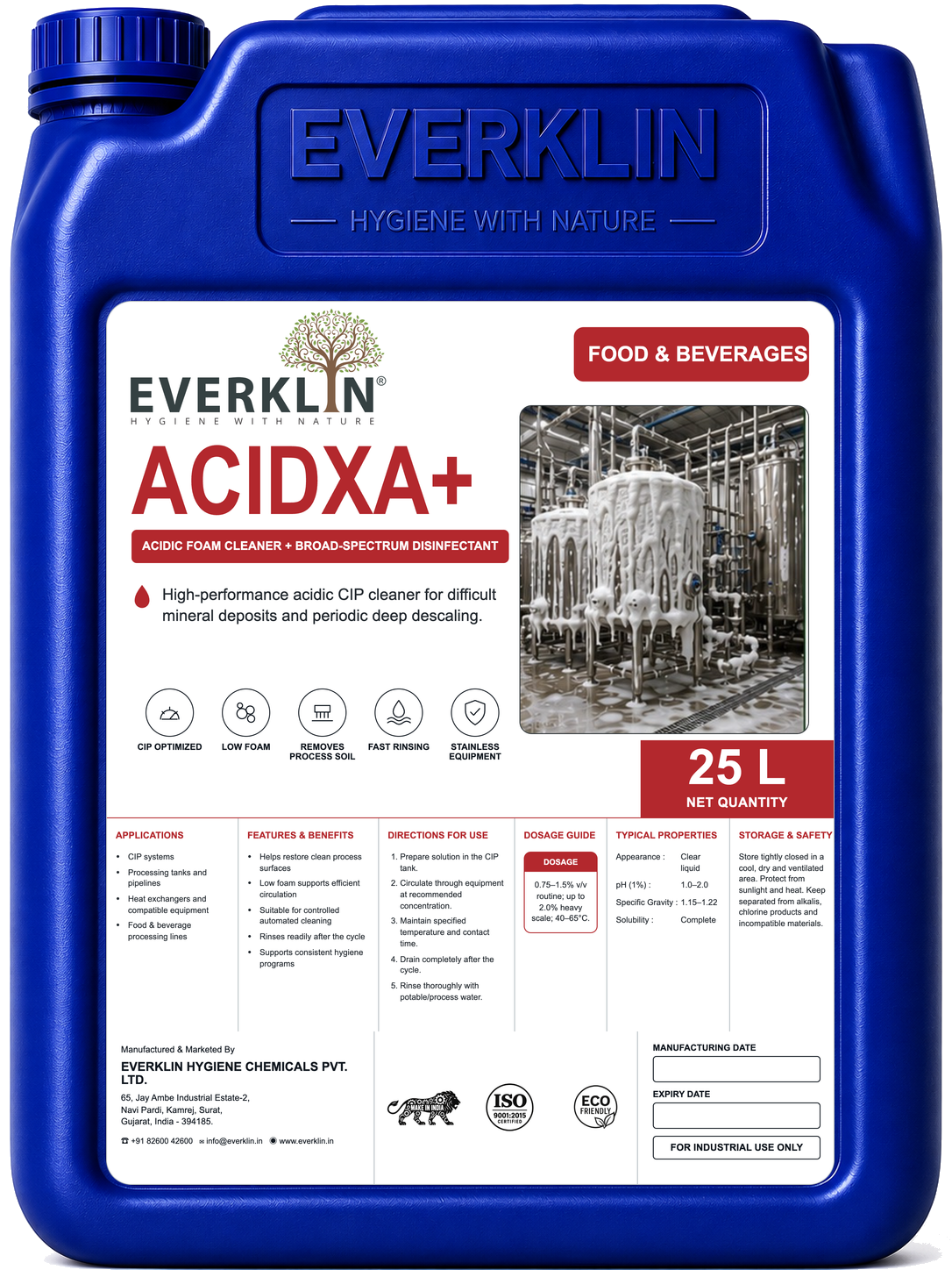 ACIDXA+ Everklin product pack