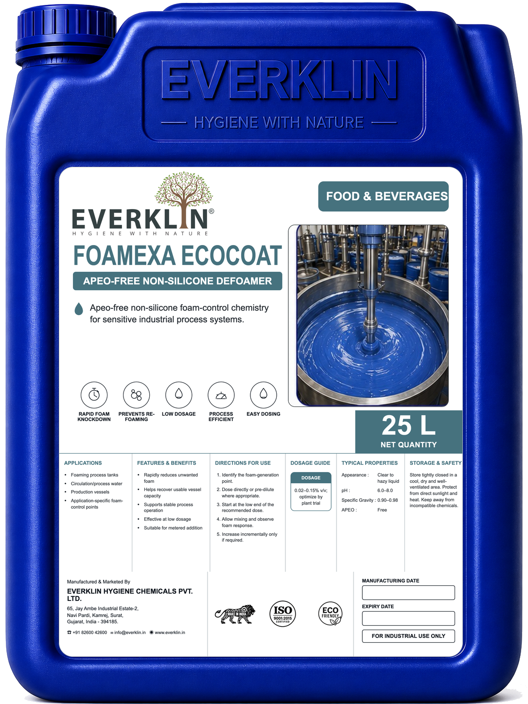 FOAMEXA ECOCOAT Everklin product pack