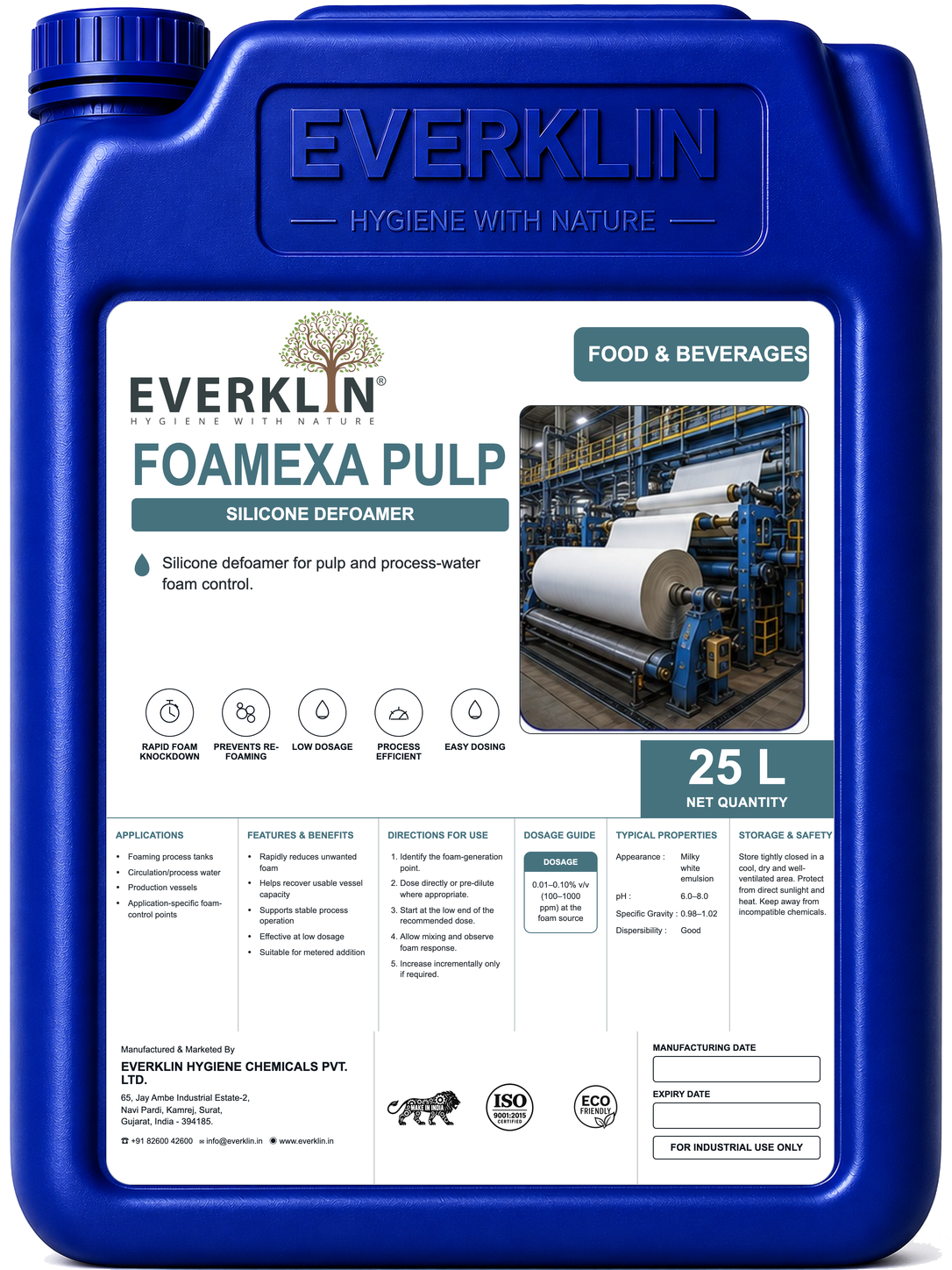 FOAMEXA PULP Everklin product pack