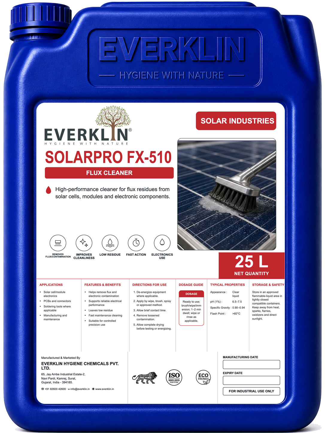 SolarPro FX-510 Everklin product pack