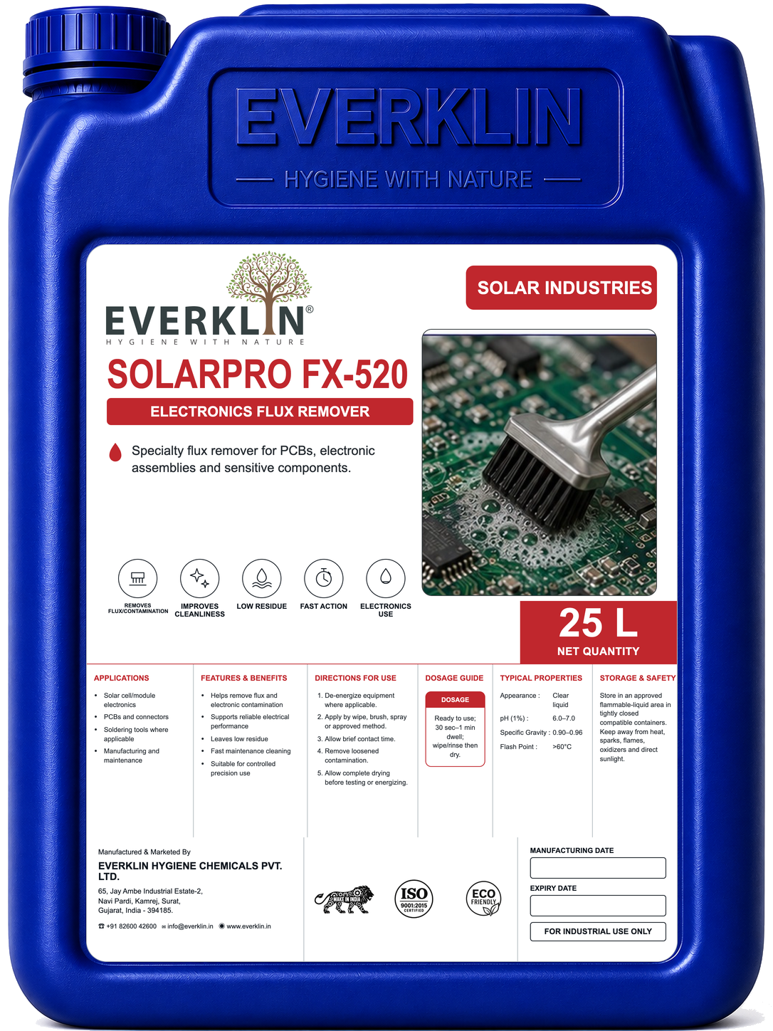 SolarPro FX-520 Everklin product pack