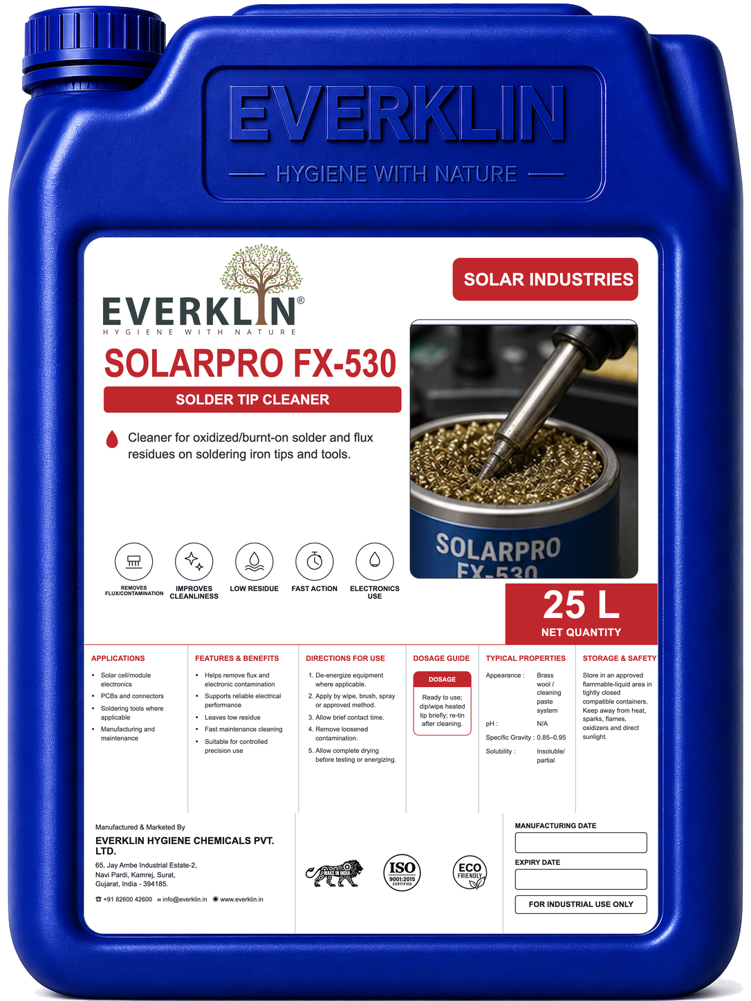 SolarPro FX-530 Everklin product pack