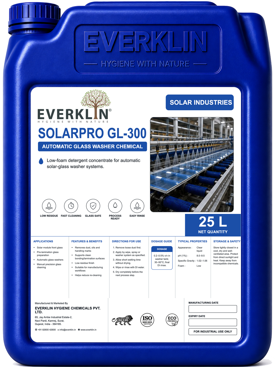 SolarPro GL-300 Everklin product pack