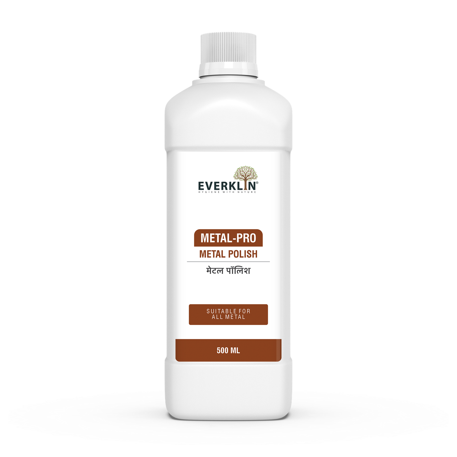 EVERKLIN METAL-PRO — original 500 ML front bottle mockup